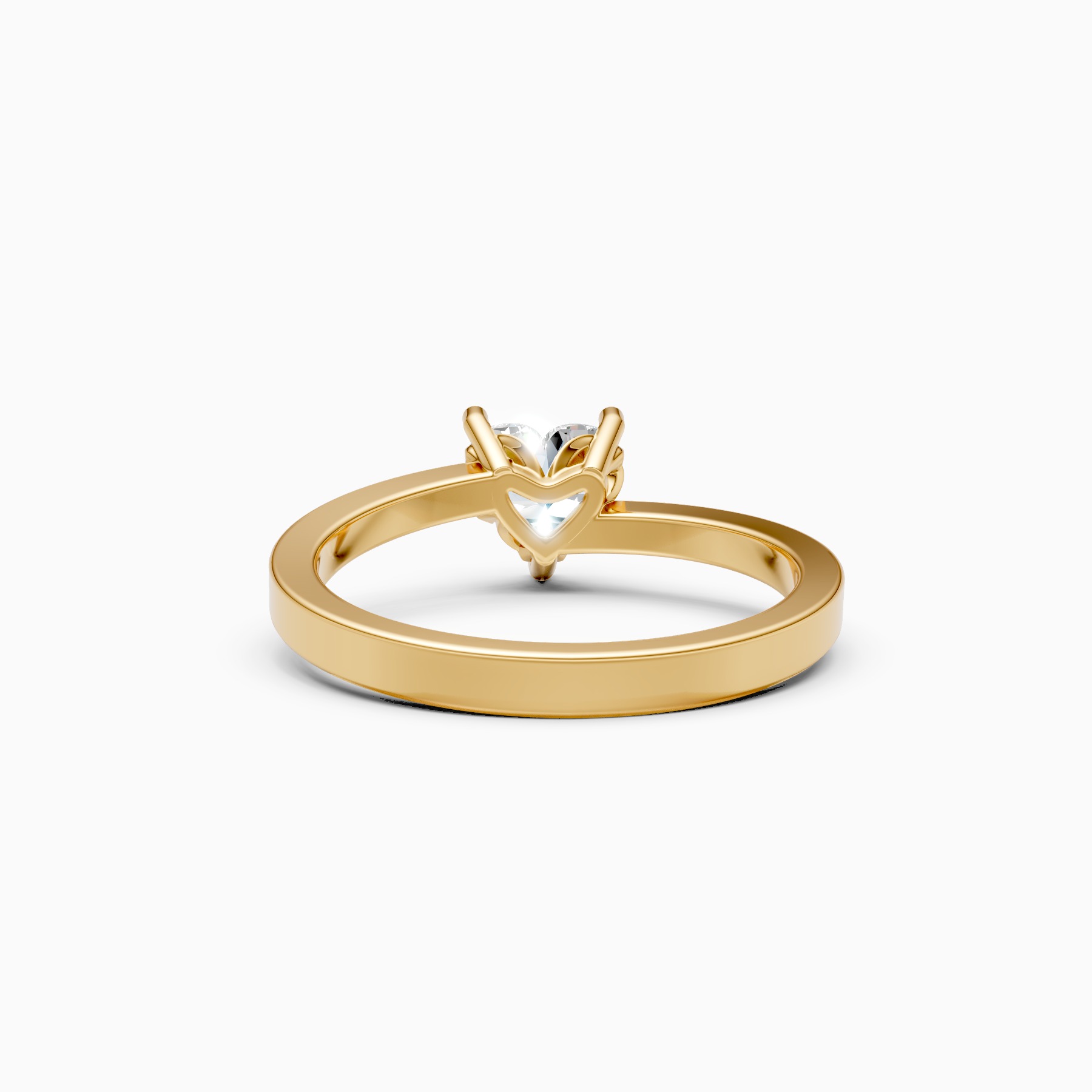 Heart Shape Solitaire Diamond Ring
